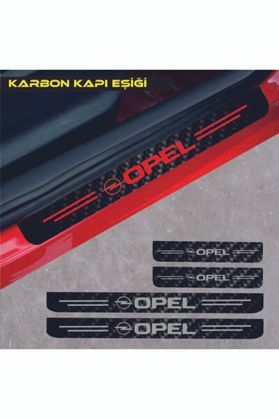 pınaxar Opel Meriva Carbon Door Sill Auto Sticker 4 Pieces
