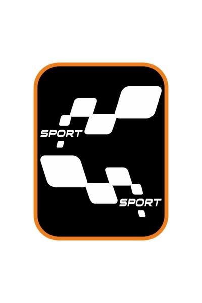 pınaxar Sport Checkered Black Auto Sticker White