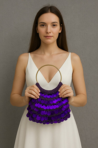 ByLily Pullu, Payetli Abiye Çanta. Düğün, Nişan, Şık Geceler için Ideal