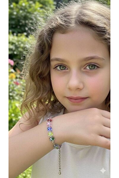 Jewerly Women's 5 Color Eye Bracelet Gray Chain