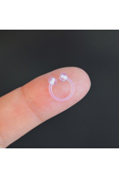 Heppii Alerji Yapmayan Bioplast Esnek Piercing Silikon Piercing Tragus Helix ...