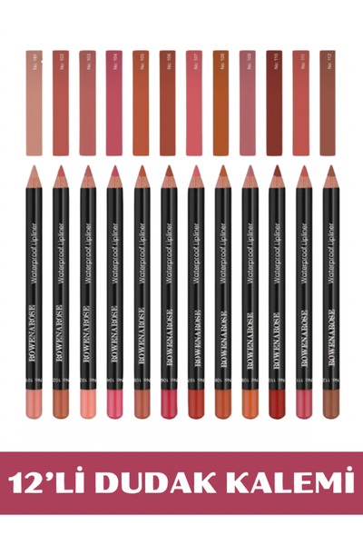 NUNUKO 12'li Profesyonel Nudes Dudak Kalemi Seti
