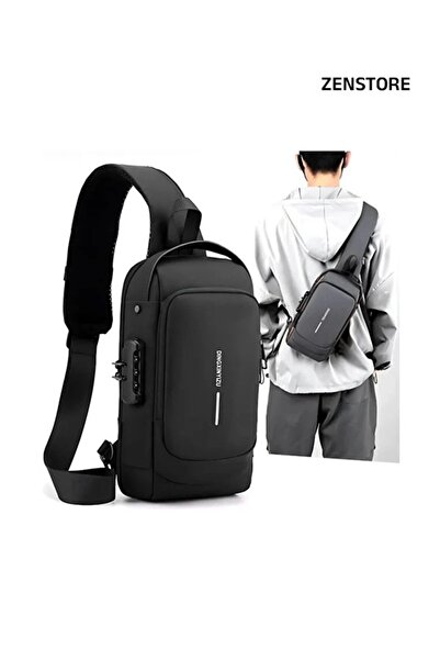 Generic ComboOffer Quality SpeakerWith Black Anti Theft SlingBag ,waterproof Chest Daypack With Usb Charging