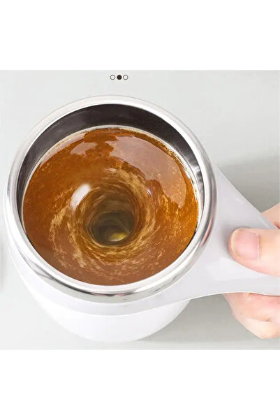 NO7 كوب خلط قهوة من الفولاذ المقاوم للصدأ مع خاصية التحريك الذاتي بمنفذ USB