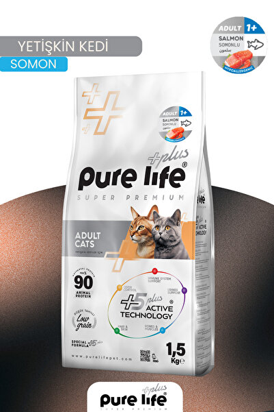 PureLife Plus Somonlu Yetişkin Kedi Maması 1,5 Kg