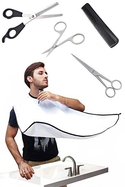 Vi Caro Avantajlı 5 Parça Kuaför Seti(BERBER MAKAS ARA MAKAS KAŞ BIYIK MAKASI...