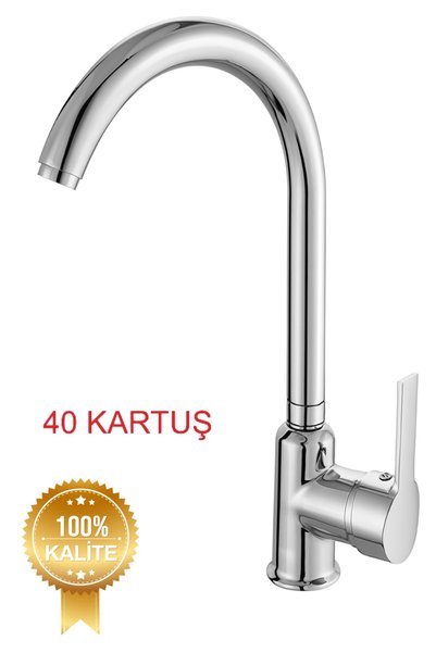 banyonatural Kitchen faucet - stark premium stainless brass body, 40mm ceramic cartridge swivel spout swan spout kitchen faucet