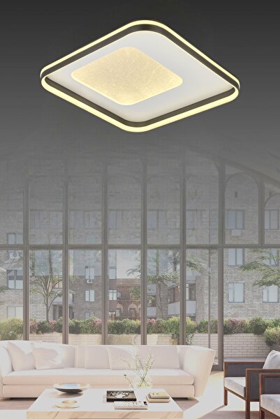 ESSLİGHT Silva 50 cm Plafonyer LED Avize 3 Renk Işık Modlu (Beyaz / Sarı / Gün Işığı)