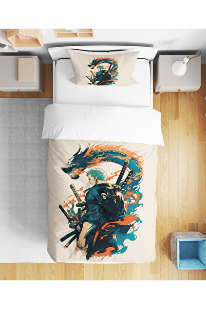 Erays Home Zoro Anime 3D Printed Single Duvet Cover Onepiece Duvet Cover Set Children's Duvet Cover