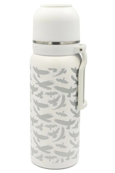 Beşiktaş Licensed 650ml New Season Steel Thermos Cup with Box and Tikky Versatil Red Tip Pen 3-Piece Set
