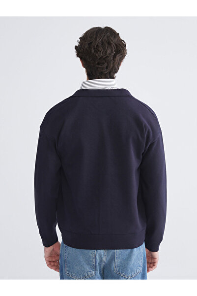 LC Waikiki Xside Standard Fit Polo Collar Men's Knitwear Cardigan