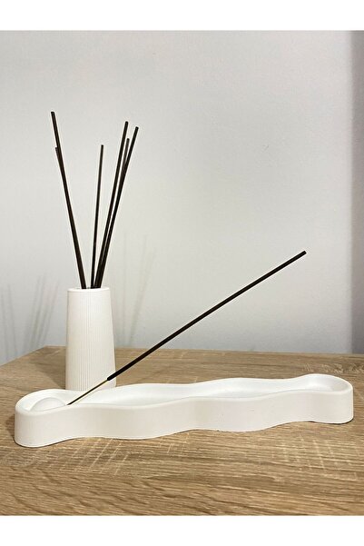 rufhomedesign Premium Dekoratif Tütsülük Standı Tütsülük Saklama Vazosu Salon...
