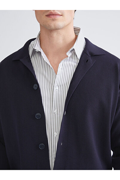 LC Waikiki Xside Standard Fit Polo Collar Men's Knitwear Cardigan