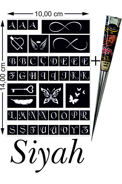 hennadibace Kına Kalıbı (GEÇİCİ DÖVME ŞABLONU) Hint Kınası