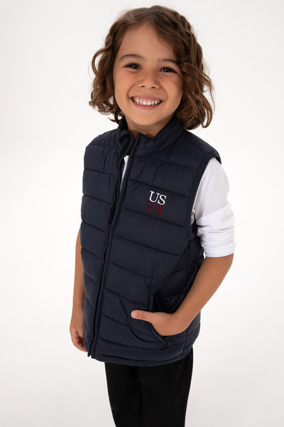 U.S. Polo Assn. Erkek Çocuk Lacivert Yelek 50312103-VR033