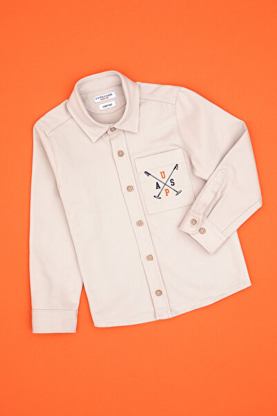 U.S. Polo Assn. Boy's Stone Long Sleeve Shirt 50316681-Vr049