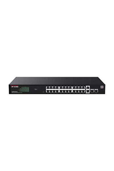 IP-COM Switch 24 porturi PoE RJ45 Gigabit, 2 x RJ45 Gigabit, 2 x SFP Gigabit, Management, 1U - G2228P-24-410W