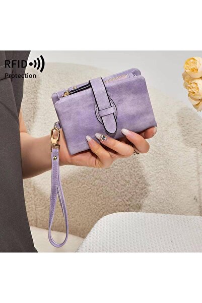 rinkadoll Yeni tasarım yumuşak doku bileklikli küçük kullanışlı kadın cüzdan