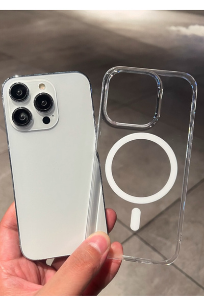 İtarz iPhone 16Promax Pc Slim Ultra İnce Sararmaz Toz Korumalı Magsafe Mika K...