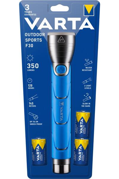Varta Led Outdoor Sports El Feneri 2 Adet C Boy Pil Dahil