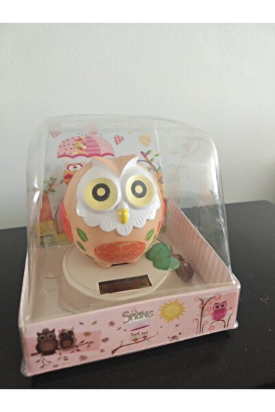 HBM MARKET 37 Güneş enerjisi ile çalışan baykuş biblo