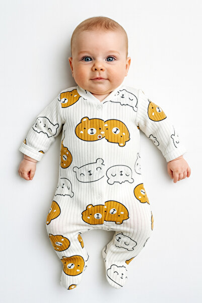 OMY Patterned Jumpsuit&Hospital Release Newborn Printed Jumpsuit