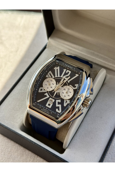 FERRO Siyah Silikon Kordon Erkek Kol Saati FM11444D-L3