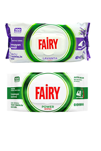 Fairy Set 2 X Servetele umede Cleaning, Universale cu otet si bicarbonat