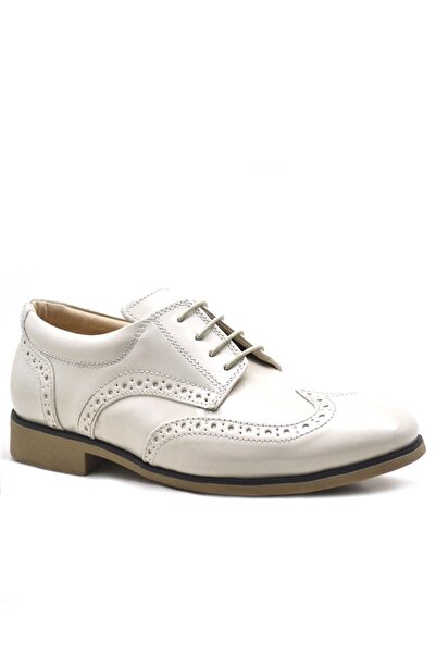 Rakerplus Бежеві лаковані класичні туфлі для хлопчиків на шнурках