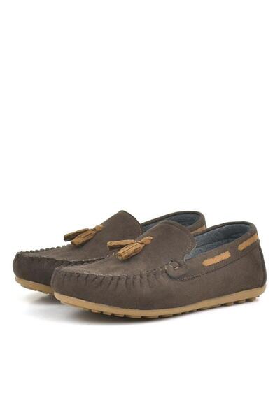 Rakerplus Καφέ Suede Ανδρικά Νεανικά Παπούτσια Loafer