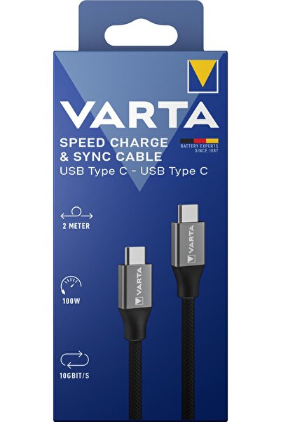 Varta Hızlı Şarj ve Data Kablosu Type-C to Type-C