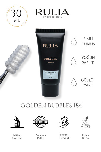 Rulia Professional Rulia Poly Gel Golden Bubbles 184 30 ml