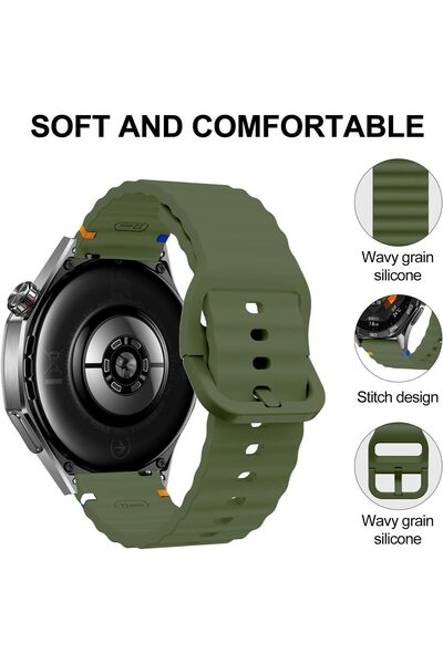 Novatis Huawei Watch Gt Gt2 Gt2e Gt3 Gt4 Gt 5 Gt 6 Pro Se Elite 46mm Uyumlu 22mm Spor Silikon Kordon
