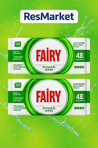Fairy Set 2 X Servetele umede Cleaning, Universale, Sapun Alb