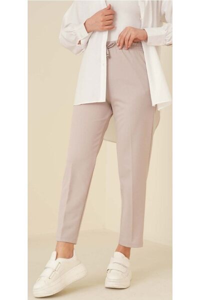 Asil Modest Kadın Havuç Kesim Bağcıklı Pantolon