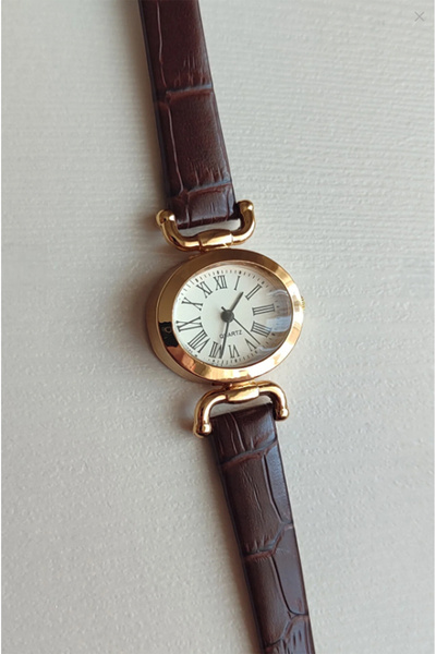 SHOPAPERAL Kadın Vintage Kol Saati Yeni Moda Deri Kordon Kol Saati