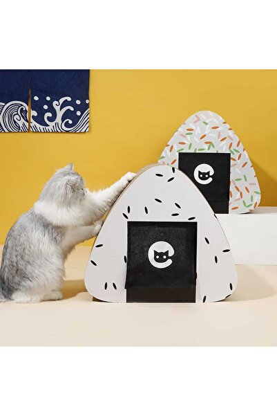 Golden cat منزل خدش القطط على شكل سوشي - كهف قطط من الورق المقوى المموج - 45×40×30 سم