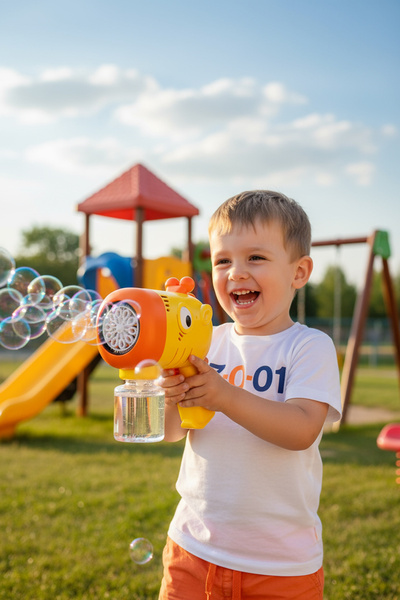 hak-iş oyuncak Aslan Figürlü Baloncuk Tabancası – Bubble Gun