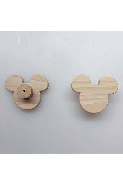 afralya home 2 Pieces! Mouse Baby Room Wooden Drawer/Cabinet Handle Mouse Drawer Handle