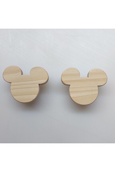afralya home 2 Pieces! Mouse Baby Room Wooden Drawer/Cabinet Handle Mouse Drawer Handle