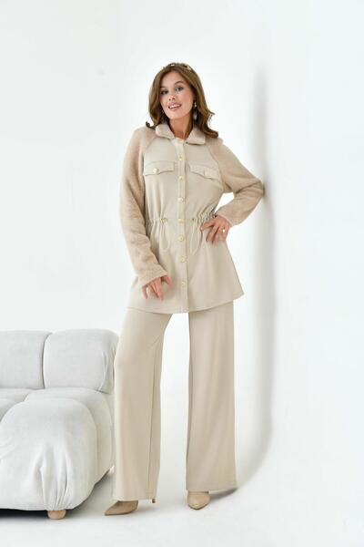FTZ WOMEN Women's Cashmere Suit Beige 30960