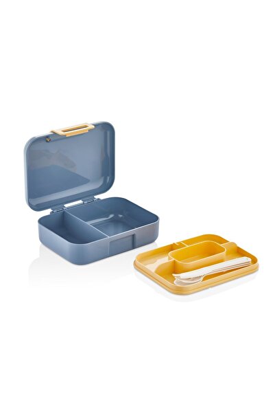 M&L LUNCH BOX 2 Katlı Beslenme Kutusu - Kendinden Kaşıklı, Çatallı, Bıçaklı -...