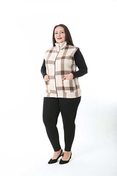 rotop Women's fleece vest with zipper and pockets