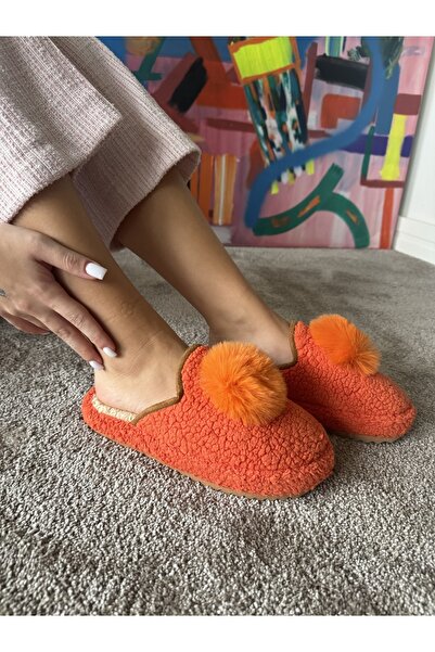 POWER Women's Silent Sole Soft and Lightweight Plush House Slippers with Pomp...