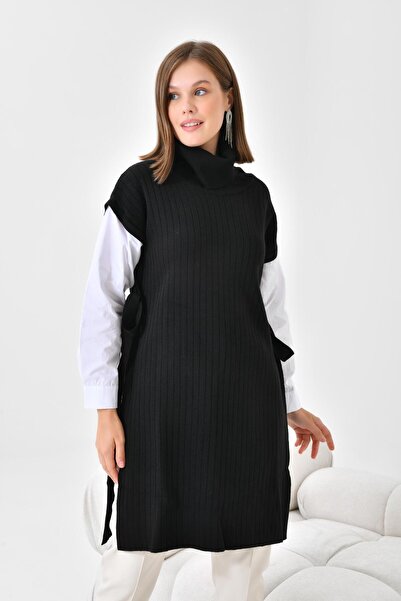 FTZ WOMEN تونيك بأكمام قميص أسود - نسائي 21-6059