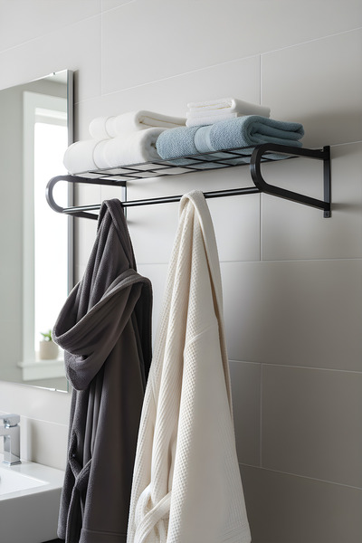 Metallica Concept Metal Duvar Askılık Elbise Askılığı Siyah Banyo Havluluk Siyah