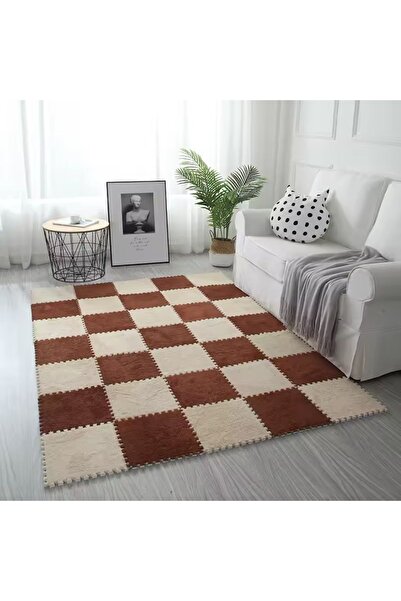 Home Yumuşak Köşelikli Yapboz Puzzle Halı, 10 Parça