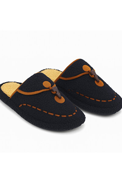 birrbazaar Γυναικείες χειμερινές παντόφλες με ραμμένα κουμπιά, εσωτερικά με πετσέτα, άνετες, αντιολισθητικές, με χνούδι (στενή εφαρμογή)