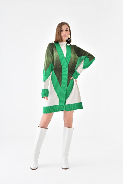 FTZ WOMEN Ftz Kadın Geçişli Hırka Benetton 20634