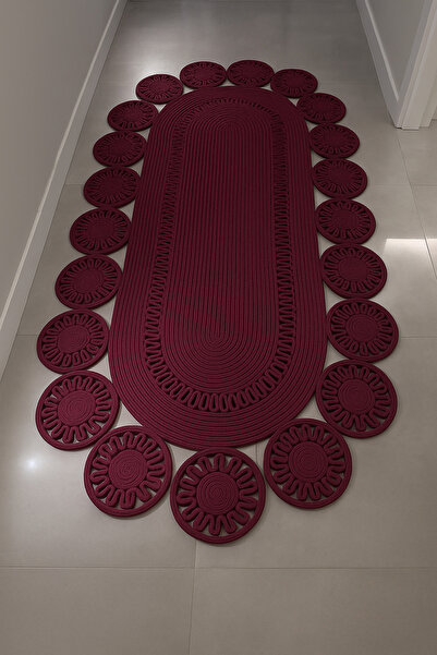 MaVaux Marguerite Özel Tasarım Hasır Jüt Kilim – Koridor, Antre ve Salon Halısı Yolluk